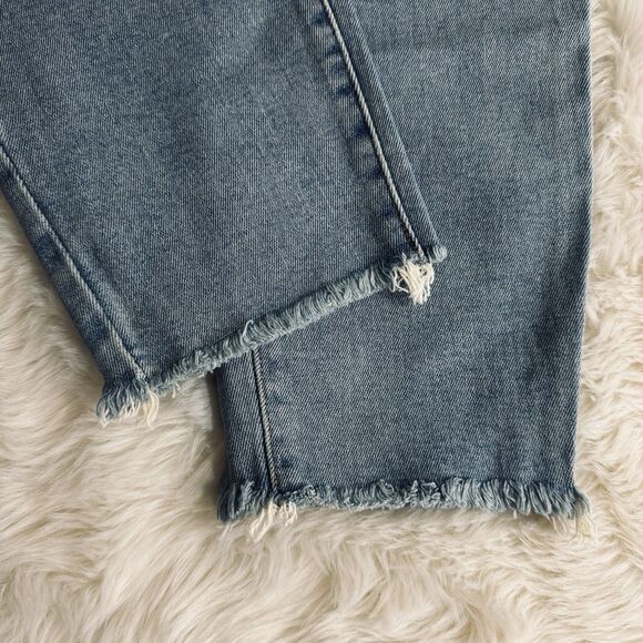 Lucky Brand Ava Mid Rise Skinny Ankle Jeans 12/31 (32x26) Blue Distressed Womens - Picture 7 of 10
